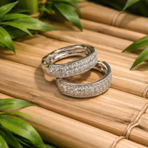 Aros Plata 925 Cubano con Circones