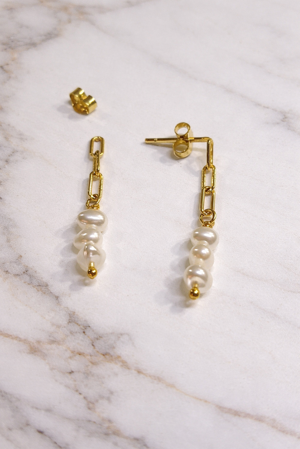 Colgantes en Plata bañado en Oro y Perlas de Rio