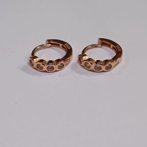 Argollas en plata 925 + Rose