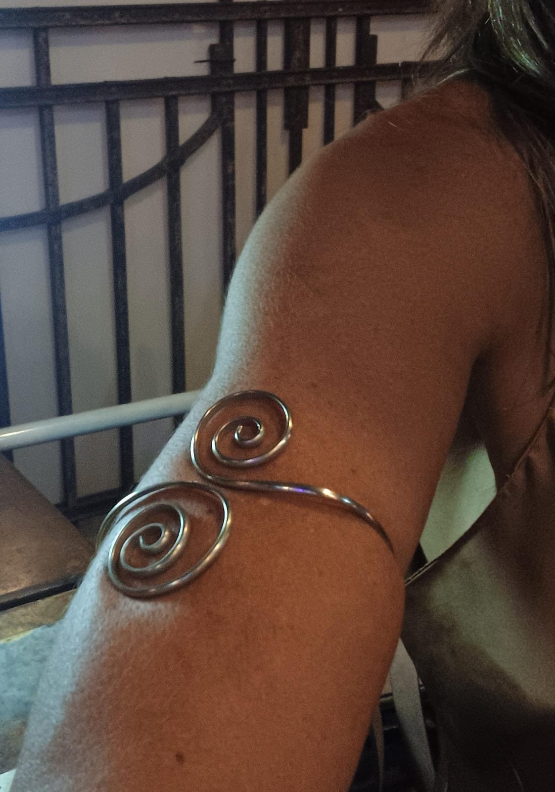 Brazalete Artesanal en Alpaca